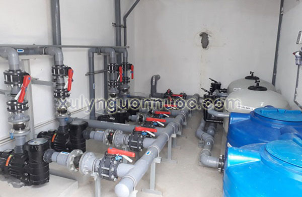 thiết bị hệ thống xử lý nước bể bơi tại thanh