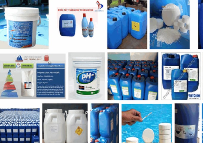 vi sinh hóa chất thiết bị xử lý nước